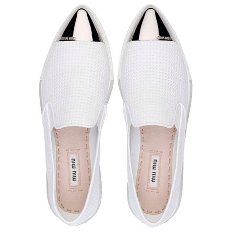 miu miu pointed sneakers